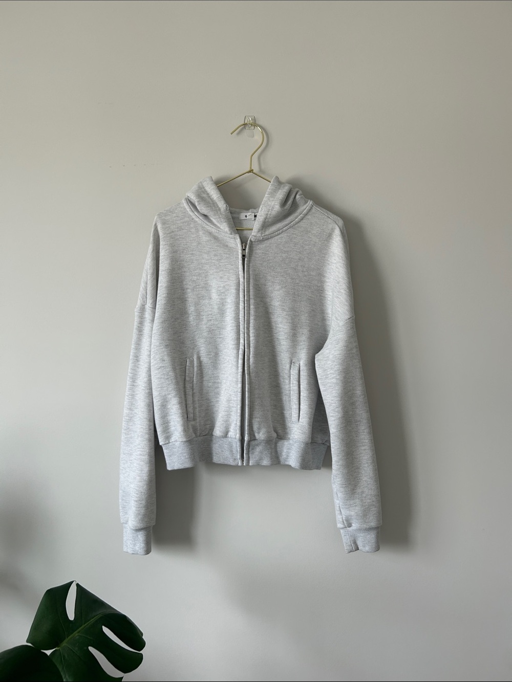 Garage Light Gray Zip Hoodie